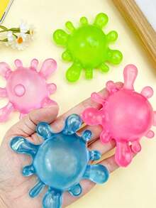 Mainan Remas Berbentuk Virus, Bola Pereda Stres Jelly Transparan Lembut, Mainan Gelisah yang Menenangkan, Cocok untuk ADHD/Autisme, Mainan Tenang, Cocok untuk Lingkungan Kantor, Hadiah Liburan, Hadiah Ulang Tahun - MultiWarna - View 1