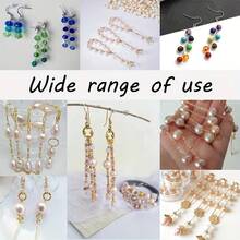 [600pcs Flat Head Jewelry Pins] 100/600pcs 2 Inch Flat Head Eye Pins For DIY Jewelry Making, Straight Head Eye Pins Gold And Silver Jewelry Making Pins Metal End Pins For Craft Earrings Bracelets Necklaces Pendants Supplies, Available In Single Pack - Flat Jewelry Making Pins - View 3
