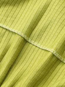 Solid Color Skirt Style Sofa Bed Cover, Polyester Fiber Elastic All Inclusive Sofa Cover, Suitable For Armless Sofa Cover, Simple And Modern, Suitable For All Seasons - Green - View 8
