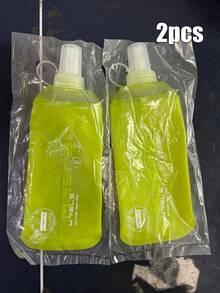 1件/2件 WRELS 純色柔軟可折疊防漏水瓶，輕量矽膠材質，便攜式，適合戶外運動 - 可折疊 - 查看 29