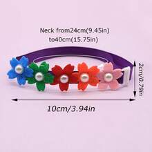 5/12pcs Dog Bow Ties, Random Pattern Adjustable Dog Collar, Cute Pet Grooming Accessories, Cat And Dog Universal Grooming Bows - Multicolor - View 3