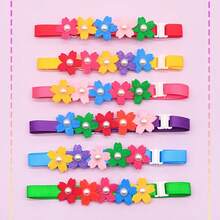 5/12pcs Dog Bow Ties, Random Pattern Adjustable Dog Collar, Cute Pet Grooming Accessories, Cat And Dog Universal Grooming Bows - Multicolor - View 5