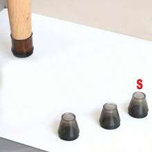 4/8/16/20pcs Large Transparent Black Table & Chair Leg Pads, Non-Slip Silent Scratch-Resistant Wear-Resistant Floor Protector Covers, Universal Furniture Leg Caps, Silicone Furniture Leg Protectors, Anti-Slip Pads For Wood Floors, Noise Reduction, Dust-Proof, Suitable For Home, Office, Dining Room - Foot Covers - View 17