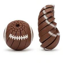 Set di palline a spirale stampate in 3D, deformabili, giocattoli fidget antistress da spremere con le mani, decorazione da scrivania a tema sportivo (calcio, basket, baseball), regalo per adulti, uso in ufficio - Multicolore - Visualizzare 9