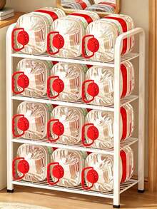 3/4/5 Tiers Optional, Space-Saving And Easy To Install. Minimalist White Design Fits Any Decor. Durable, Compact Yet Spacious, Easy To Clean. It's A Must-Have Storage Essential For Home Use. - Multiple Specifications - View 8