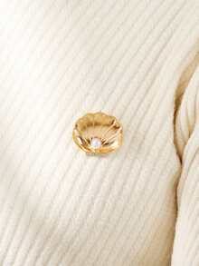 Fashion Creative Shell Brooch, High-End Elegant Sophisticated Exquisite Corsage Pin Accessory For Women, Niche Premium Style - Seashell Brooch - View 3