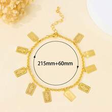 Dubai Fashion Anklet Bracelet 21k Gold Plated Arabic Islamic Vintage Coin Anklet Oman Women's Activity Party Lucky Accessory - Anklet - View 15