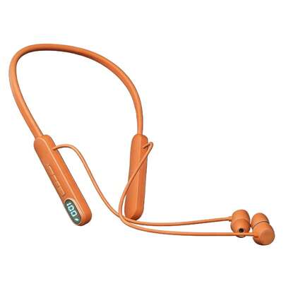 Wireless Neckband Headphones With LED Display Air5 4 Blueto…