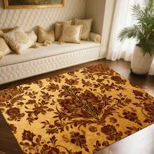 Cashmere-Like Dark Brown Dense Irregular Leopard Speckle Texture Pattern Printed Outdoor Rugs,Exquisite Cozy Carpets In Diverse Styles. Suitable For Home, Outdoor, Malls & Cafes, Machine Washable, Various Sizes Available. - A - View 6