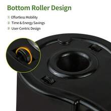Microfiber Spin Mop And Bucket With Wringer Set Bathroom Mop Bucket 360° Spinning Mop Bucket System With 3 Microfiber Mop Replacement Heads And 61" Stainless Steel Adjustable Handle For Floor Cleaning Bucket Floor Cleaning - A - 查看 8