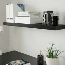 Estantería de almacenamiento montada en la pared, estantería para libros del dormitorio, estante de almacenamiento, soporte de pared para llaves, estante para discos de vinilo, soporte de pared dedicado, adecuado para dormitorio, estudio, sala de estar y comedor - Estantería de pared - color aleatorio - Ver 8