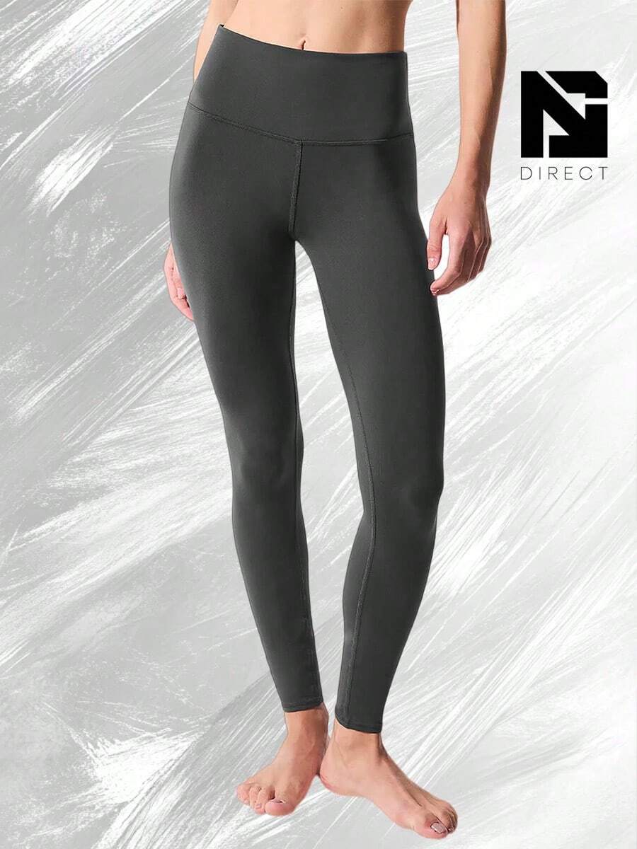 High-Waist Airbrush Legging - Anthracite - View 1
