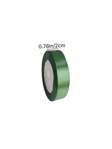 1 rouleau de 25 yards de ruban de satin vert foncé, convient pour les loisirs créatifs, l'emballage cadeau, la fabrication de nœuds, la décoration de fête, la décoration de mariage et la décoration de Noël - vert foncé - Voir 8