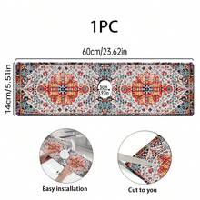 1pc Or Bohemian Style Sink Faucet Absorbent Mat, Drainage Mat, Kitchen, Bathroom Sink, Countertop, Drainage Mat, Diatomaceous Earth Basin, Cuttable Quick-Drying Mat. - Multicolor - View 11
