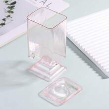 Clear Acrylic Nail Polish Remover Cotton Pad Dispenser Box, Reusable Manicure Wipe Storage Container With Lid For Home DIY & Nail Salon - Multicolor - View 11