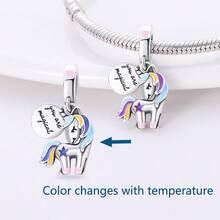 1pc S925 Sterling Silver Insect Theme Bead, Original Design, Including Bee, Butterfly And Snail. This Enamel Pendant Is Studded With Diamonds, Suitable For Bracelets And Necklaces. As A Fresh Forest Style Jewelry Making Accessory, It Exudes Natural And Lively Charm, Perfect For DIY Projects And Daily Wear. - Multicolor - View 15