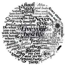 50pcs Transparent Minimalist Fresh Original Black & White Inspirational English Quote Creative Decorative Stickers For Journaling And Vases - 50 Original Black and White Inspirational English Images - View 6