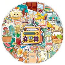 50pcs Cute Cartoon Bear Colorful Original Doodle Creative Playful Decorative Table Lamp Bicycle DIY Stickers - Original Doodle - 1971 - View 6