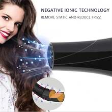 Professional Electric Air Dryer, New Model, High Speed And Compact Design, With Three Speed Levels, Alternating Between Cold And Hot Air,  Blue Light, Ideal For Home Use And In Salons. - Japan A Type Plug(100V) - View 4