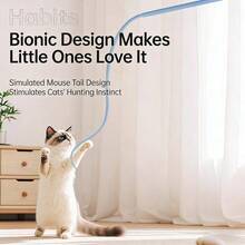 1pc Cat Toy Simulation Mouse Tail Pet Toy, Suitable For Indoor And Outdoor Interactive Play Of Cats, Suitable For All Types Of Cats - View 4