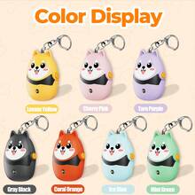 130dB Rechargeable Personal Alarm For Women With LED Light, Keychain For Women Cute Portable Pendant, Suitable For Women, Teenagers, And The Elderly - Color - View 11