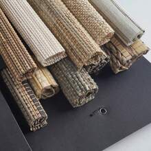 Cordless Woven Roman Shades Window Shades Fabric Sample Series A1-C - Multicolor - View 2