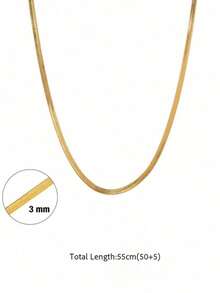 1pc Multifunctional Stainless Steel Gold/Silver Blade Chain, Suitable For Handmade DIY Jewelry Charm Making, Necklace, Layered Jewelry Accessories, Best Choice For Daily Matching - Blade Chain - View 10