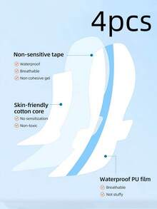 4 piezas/3 piezas/2 piezas/1 pieza Pegatinas de protección íntima impermeables para natación, pegatinas de protección íntima transpirables, no pegajosas y amigables con la piel para bikini, adecuadas para natación, jacuzzi, deportes acuáticos - Ver 9