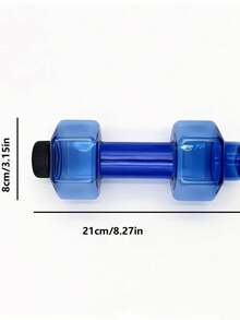 1pc Summer Outdoor Small 550ML Dumbbell Shaped Water Bottle Fitness Sports Plastic Cup - Multicolor - View 2