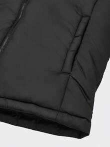 Adidas/Authentic Men's Warm Sports Hooded Padded Coat KF6755 - Black - View 4