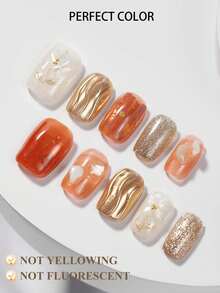 PERFECT COLOR Top Coat, No-Wipe Mirror Gloss Nail Sealant, Powder-Lock Formula, Long-Lasting Glass Shine UV LED Gel 12ml - Top Coat for  Powder - View 5