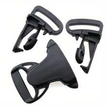 5pcs Adjustable Buckle Multi-Function Rotating Snap Webbing Strap Fixing Hook Side Release Buckle For Dining Chair Camping Bag Luggage Strap Universal Adjustment Buckle Accessories Multi-Scenario Application - Black - View 4