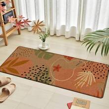 1pc, Home Decor, Abstract Pattern Print, Linen Kitchen Rug, Kitchen Mat, Floor Mat, Bathroom Mat, Door Mat, 3D Print Rectangular, Suitable For Living Room, Bedroom, Hallway, Bathroom, Laundry Room - Polyester Rug, Suitable For Indoor And Outdoor Home Decoration - Multicolor - View 6