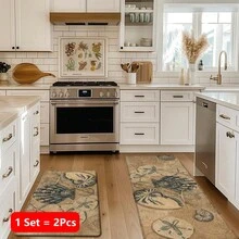 1pc, Home Decor, Ocean Creature Pattern Print, Linen Kitchen Rug, Kitchen Mat, Floor Mat, Bathroom Mat, Door Mat, 3D Print Rectangular, Suitable For Living Room, Bedroom, Hallway, Bathroom, Laundry Room - Polyester Rug, Suitable For Indoor And Outdoor Home Decor - Multicolor - View 12