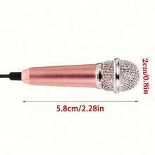 1 buah Mikrofon Mini Jack 3.5mm, Mikrofon Bernyanyi Portabel, Cocok Untuk Rekaman Suara, Wawancara, Karaoke, Bermain Game, Konferensi Video, Siaran Langsung, Pasang dan Mainkan, Aksesori Musik, Aksesori Instrumen - MultiWarna - View 11