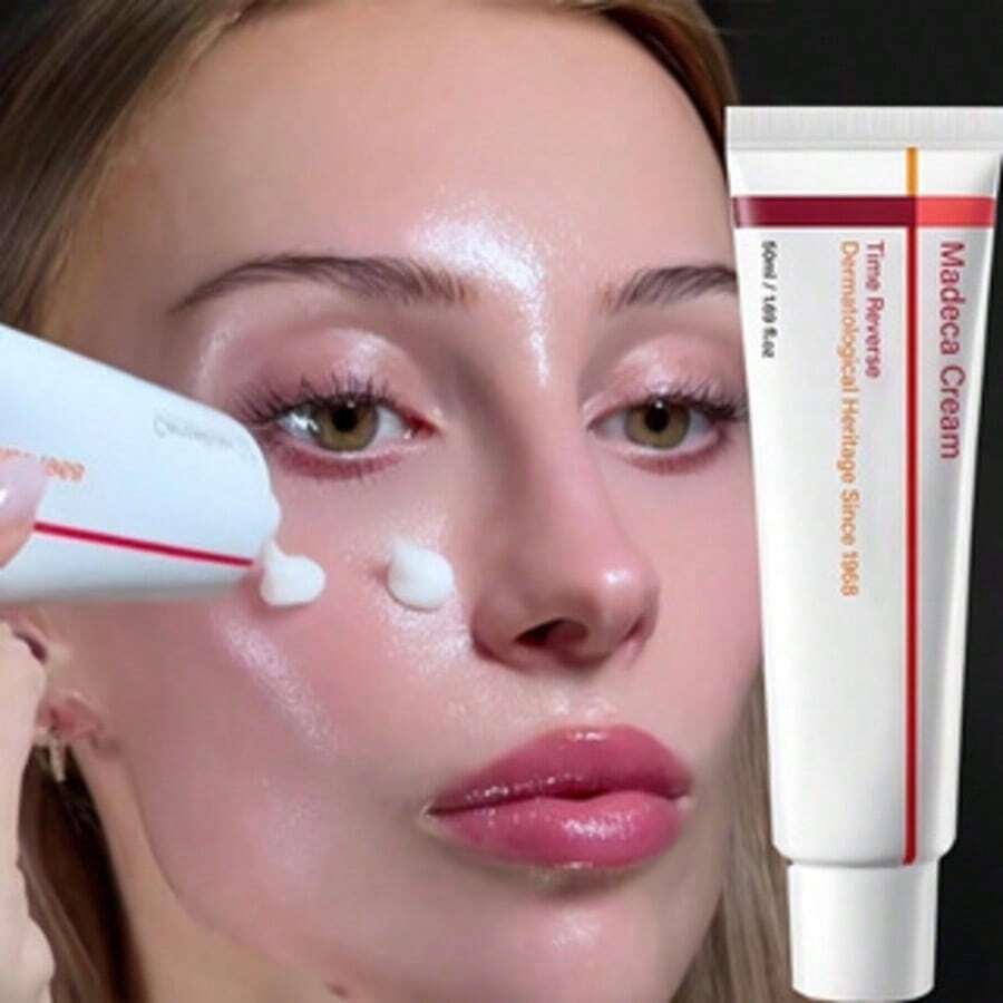 1PC/50ML,Madeca Time Anti-Aging Skin Repair Cream (50ml) - Korean Powerful Moisturizing Cream For Improving Dull Skin And Deeply Repairing Dry And Sensitive Skin - Hyaluronic Acid - View 1