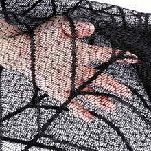 1pc Halloween Spider Web Tablecloth Black Spider Web Placemat Set Decorative Fireplace Cover Lace Table Runner Coaster Pad Party Supplies, Wedding Decor, Summer Decor, Outdoor Garden Decor, Outdoor Decor Supplies - Spider Web - View 5