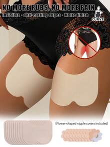 10-Pack Invisible Thigh Anti-Chafe Pads, Sweat-Absorbent & Breathable Thigh Protectors, Perfect For Summer Skirts, Dresses, And Bikinis - Multicolor - View 1