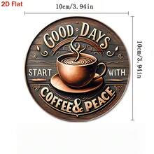 1 Set Coffee Cup Design Wooden Non-Slip Coasters, Home Kitchen Decor Accessories, Cute And Affordable Small Items, Outdoor Garden Supplies, Suitable For Various Holiday Parties, Wedding Accessories, Thanksgiving, Back To School Decoration Gifts - Multicolor B - View 4