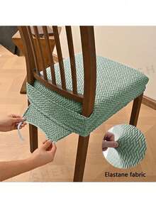 1pc Non-Slip Dining Chair Cover, Soft Plaid Pattern, Elastic Chair Cover, Suitable For Office And Home Chairs, Beautiful High Elastic Soft, Can Replace Old Surface, Protects Chair, Aesthetic Home - Multicolor - View 17
