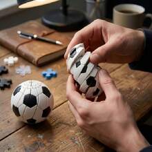 Set di palline a spirale stampate in 3D, deformabili, giocattoli fidget antistress da spremere con le mani, decorazione da scrivania a tema sportivo (calcio, basket, baseball), regalo per adulti, uso in ufficio - Multicolore - Visualizzare 3