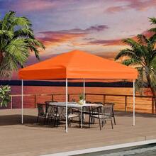 BouPower 10x10 Pop Up Canopy With 4 Sidewalls,Outdoor Instant Canopy Tent  For Commercial Events, Camping, Backyard Parties - Orange - View 4