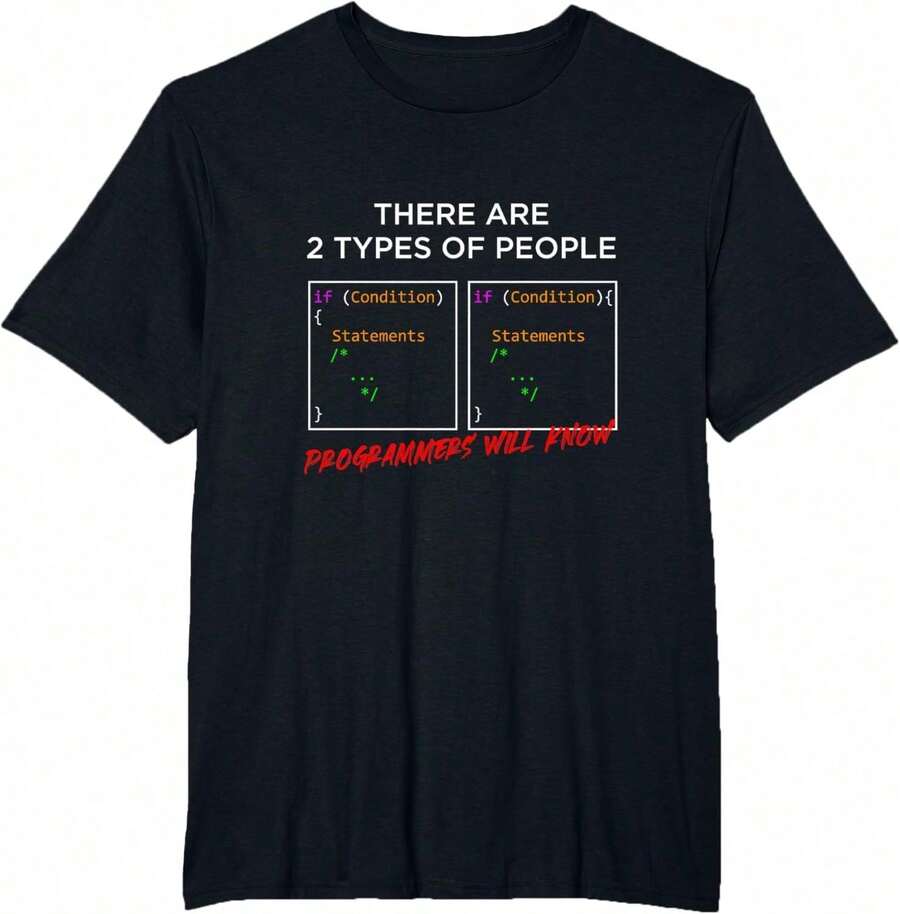 Tipos de personas programadores programación camiseta de regalo de ITsummer - Blanco - Ver 1