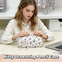 1 Stück authentisches Kawaii Federmäppchen, geräumige Reißverschluss-Schreibwaren-Aufbewahrungstasche, vielseitige Bleistiftbox für Büroartikel und kleine Kosmetikartikel für Erwachsene, großes Reißverschluss-Federmäppchen mit großer Kapazität, geeignet für Büro- und Kosmetikaufbewahrung für Erwachsene, für den täglichen Gebrauch im Büro, für Schüler, Büroangestellte, zur Einschulung, als Geschenk für Klassenkameraden, Lehrer und Familie - A - Übersicht 14