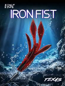 KINGDOM IRON FIST Texas Craw Soft Bait PVC Sinking Shrimp Lure 85/105mm 4.8/7.8g Cuttable Segmented Body Garlic Scent Realistic Swimming Claws For Bass Freshwater Saltwater Fishing - Multicolor - View 1
