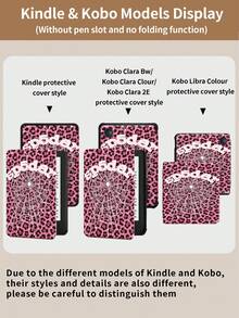 Kingsung 豹紋蜘蛛網圖案平板保護殼，適用於 IPad 9.7/10.2/10.5/10.9/12.9/Pro 11、第 10 代、Air 8 (M4) 2026 (11/13 吋)、Galaxy Tab S6 Lite 10.4 吋、Kindle Paperwhite 第 12 代 2024、Kindle 第 11 代 2022，柔軟防震，智慧支架/自動喚醒/睡眠 - 彩色 - 查看 11