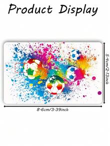1pc Colorful Soccer Credit Card Sticker Privacy Protection Card Skin, Sports Ball Game Party Birthday Gift PVC Material Anti-Fingerprint Anti-Scratch Wear-Resistant Card Sleeve, Suitable For Men, Women, Couples, Small Chip Card, Bank Card, Credit Card, Transit Card, Student Campus Card Personalized DIY - Type a - View 13