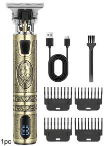 LQT 4pcs/3pcs/1pc Family Hair Tools Kit - Hair Clipper For Men, Beard Trimmer, Nose Hair Trimmer & Men's Shaver - Cordless, USB‑C Charging, Multi-Functional Barber Supplies, Suitable For Home And Travel, Father's Day Or Christmas Men's Gifts. - Multicolor - View 12