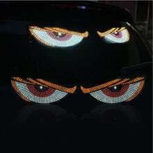 2入組汽車惡魔眼燈 - USB LED 汽車氛圍燈，含11種動態模式 - 即插即用安裝 - 惡魔眼日行燈，適用於SUV、卡車、露營車 - 酷藍色裝飾燈，適用於汽車內外裝飾 - 防水，適用於大多數汽車/SUV及其他車輛 - 彩色 - 查看 16