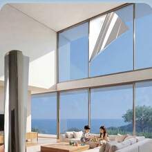 Double-Sided Silver Heat Insulation Film, Home Glass Sun Protection Film, Strong UV Blocking. Significant Shading And Cooling Effect, One-Way Transparent Design For Clear View, Easily Balancing Protection And Privacy - 1PC - View 3